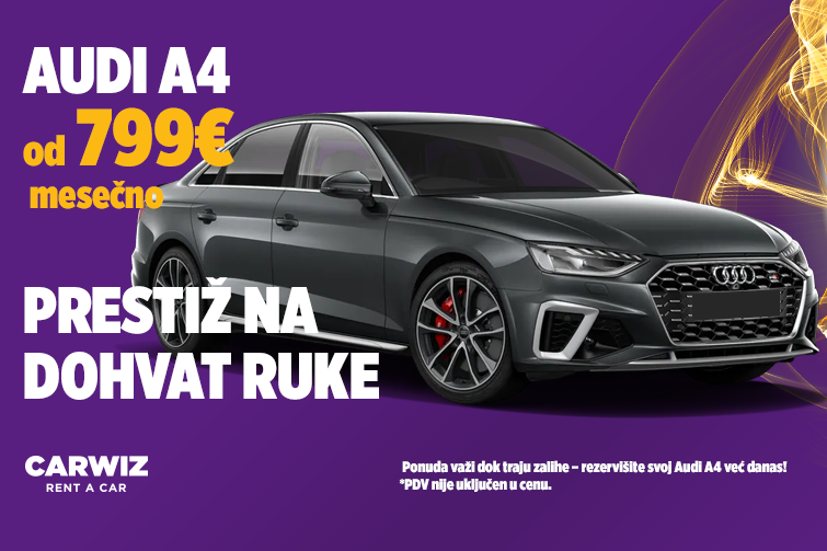 Dugoročni najam – Audi A4 za samo 799€ mesečno!